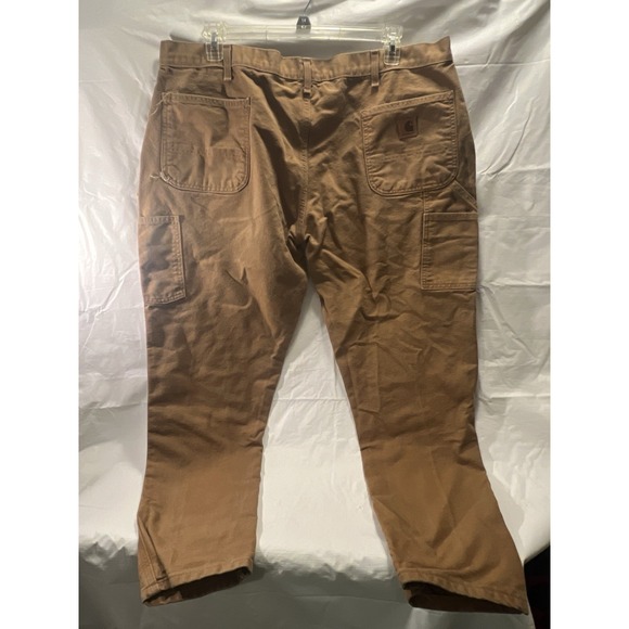 Carhartt Mens Pants |Size 44x30|Brown|Distressed Workwear|Loose Original Fit - Picture 6 of 11